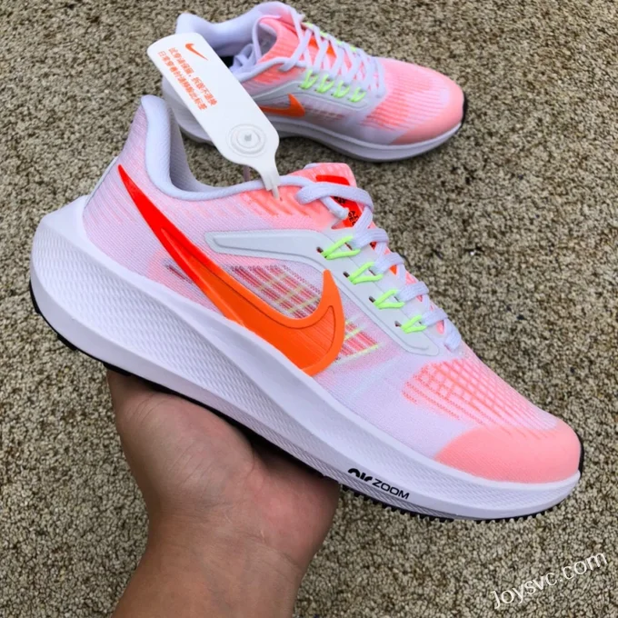 Nike Air Zoom Pegasus 39 White Pink Kids Running Shoes DM4015-102