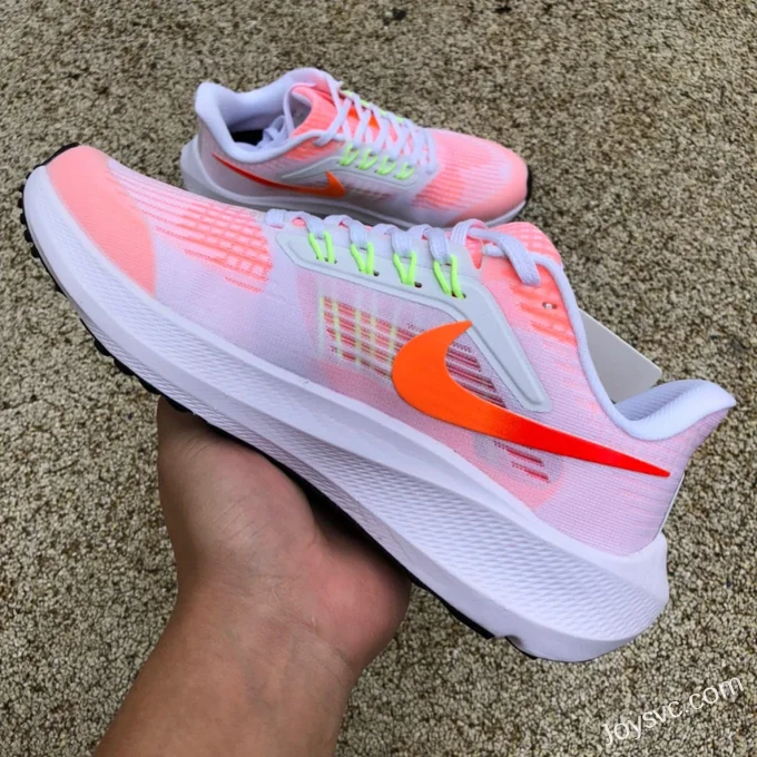 Nike Air Zoom Pegasus 39 White Pink Kids Running Shoes DM4015-102