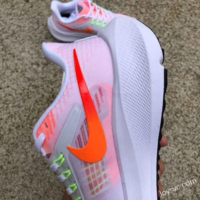 Nike Air Zoom Pegasus 39 White Pink Kids Running Shoes DM4015-102