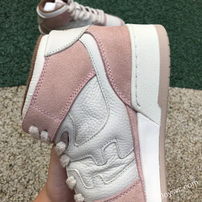 Fendi Match Mid Top White Pink Casual Sneakers