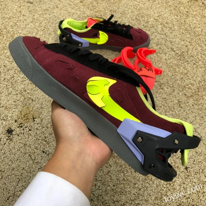 Acronym x Nike Blazer Low Wine Red - Functional Sneakers