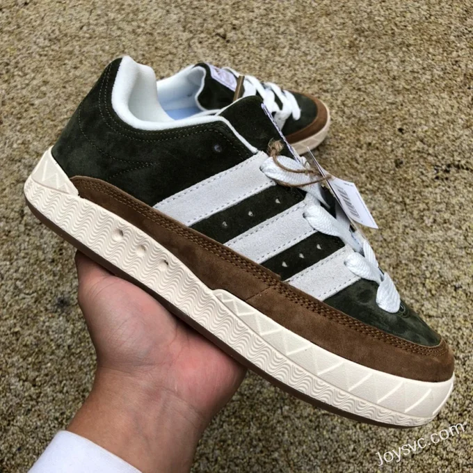 HUMAN MADE x Adidas Adimatic Green Brown Retro Sneakers HP9914