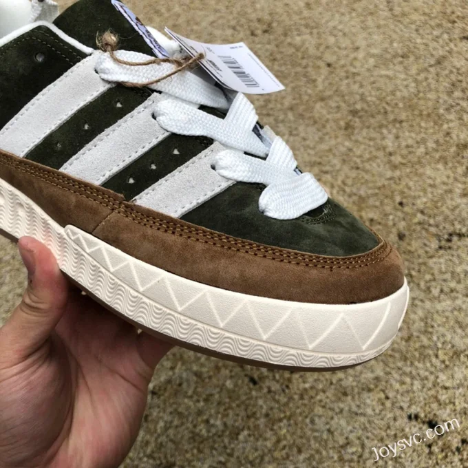 HUMAN MADE x Adidas Adimatic Green Brown Retro Sneakers HP9914