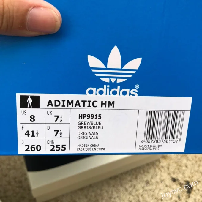 Adidas Adimatic Grey Blue Retro Sneakers HP991