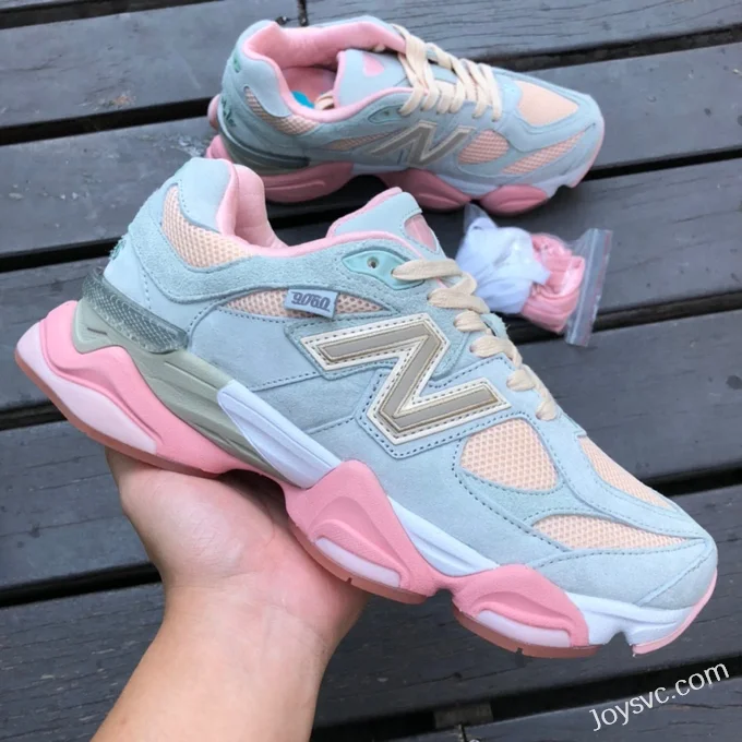 New Balance 9060 Pink Blue Joe Freshgoods Retro Running Shoes U9060JG1