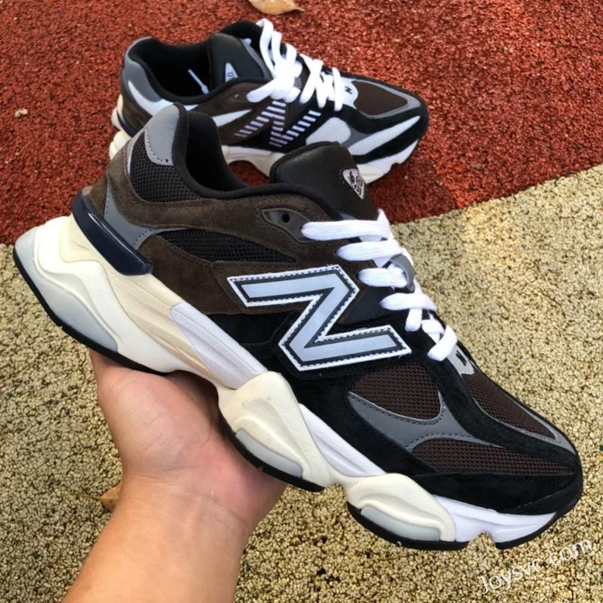 New Balance 9060 Black Coffee Retro Dad Shoes U9060BRN