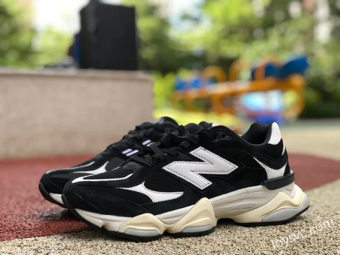 New Balance 9060 Black Cream Retro Dad Shoes U9060AAA