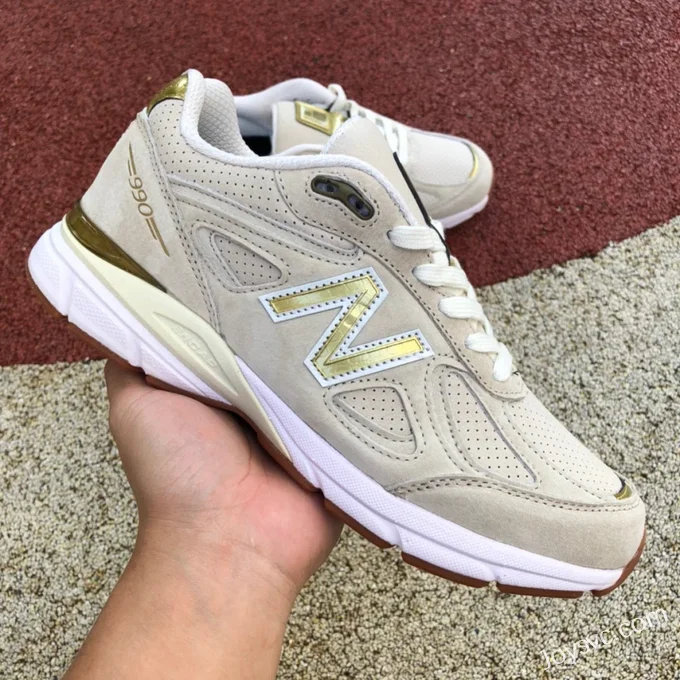 New Balance 990 Beige Gold Retro Running Shoes M990AG4