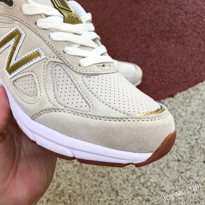 New Balance 990 Beige Gold Retro Running Shoes M990AG4