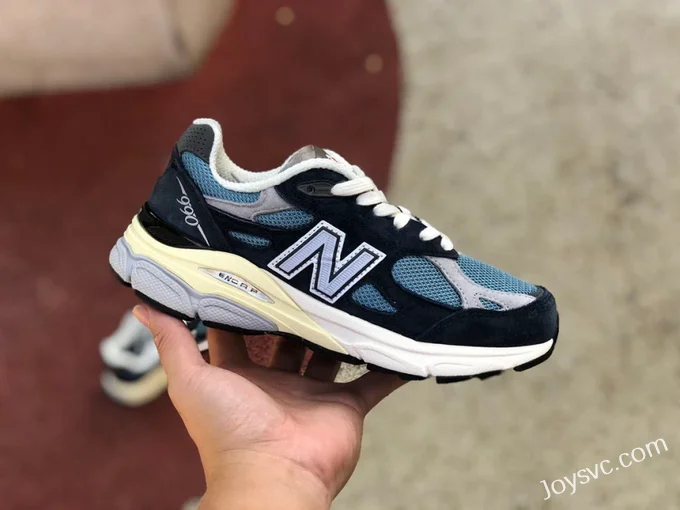 NB M990 Navy Blue New Balance M990 Unisex Retro Running Shoes M990TE3