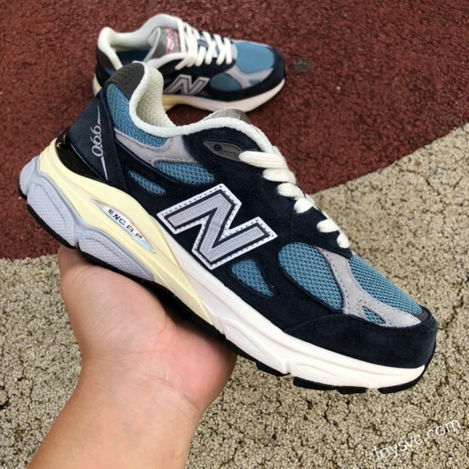 NB M990 Navy Blue New Balance M990 Unisex Retro Running Shoes M990TE3