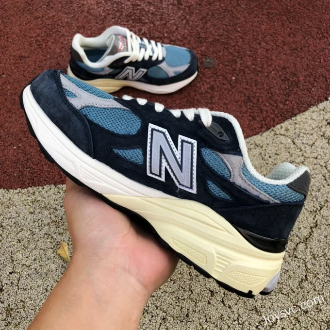 NB M990 Navy Blue New Balance M990 Unisex Retro Running Shoes M990TE3