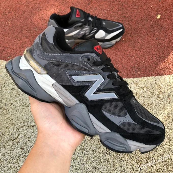 New Balance 9060 Black Grey Retro Casual Shoes U9060BLK