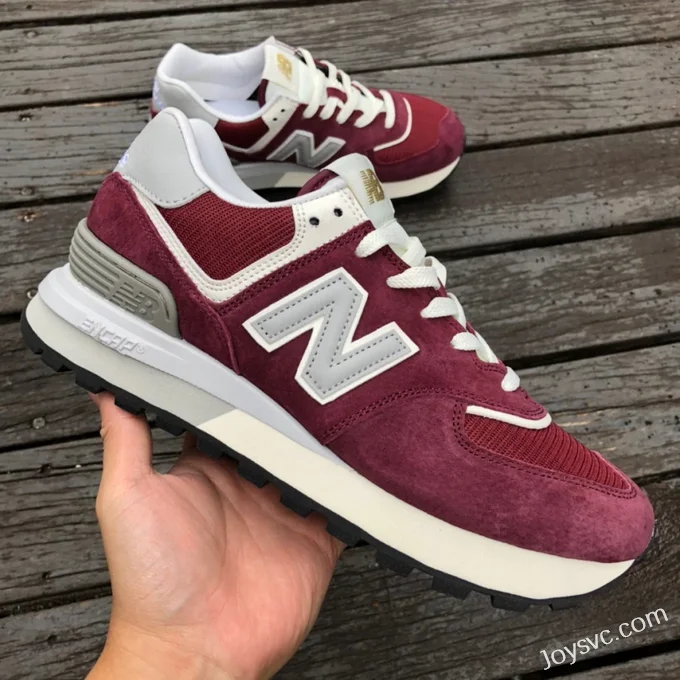 New Balance 574 Wine Red Retro Casual Running Shoes U574LGAA