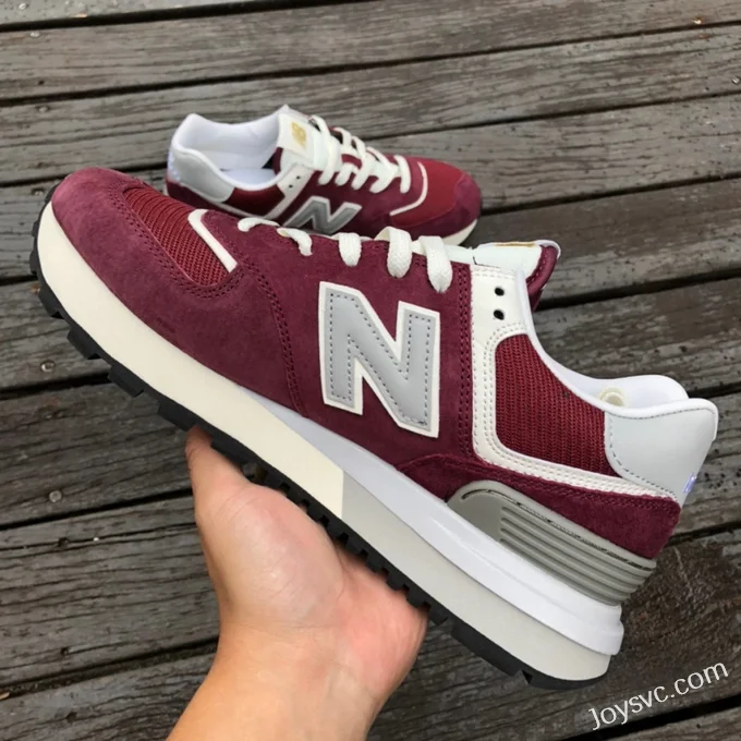 New Balance 574 Wine Red Retro Casual Running Shoes U574LGAA