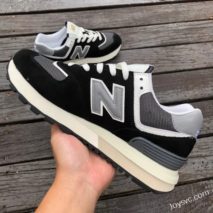 New Balance 574 Black Grey Retro Casual Running Shoes U574LGG1