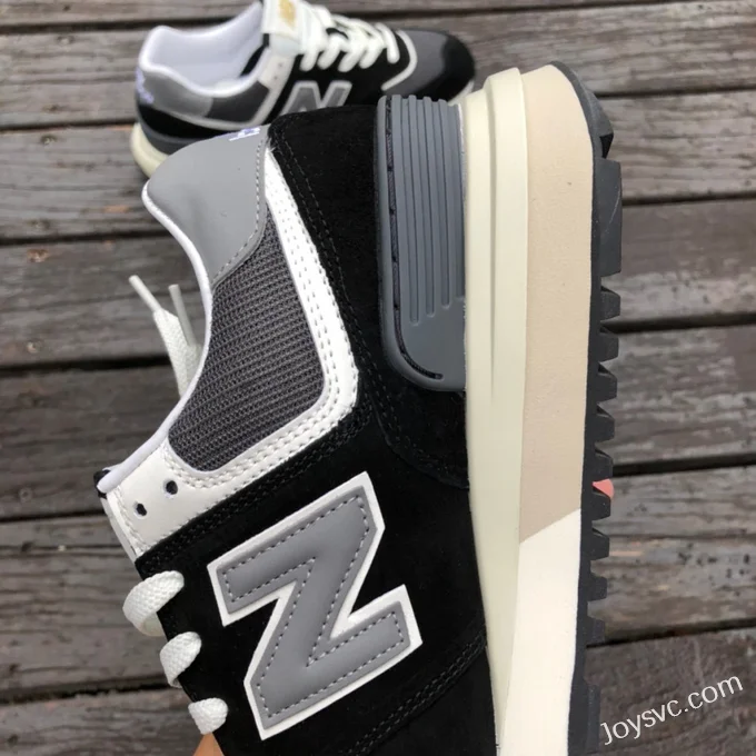 New Balance 574 Black Grey Retro Casual Running Shoes U574LGG1