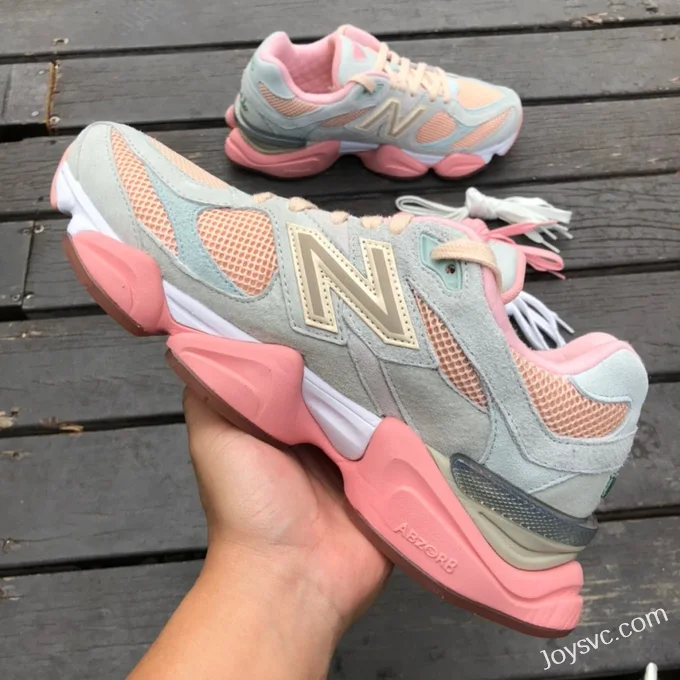 New Balance 9060 Pink Blue Joe Freshgoods Retro Running Shoes U9060JG1