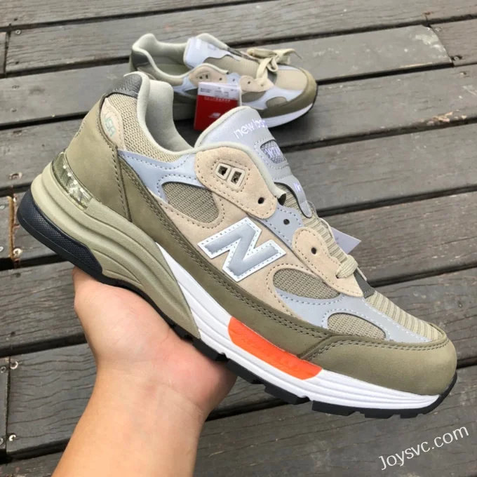 New Balance 992 Grey Silver WTAPS Retro Running Shoes M992WT