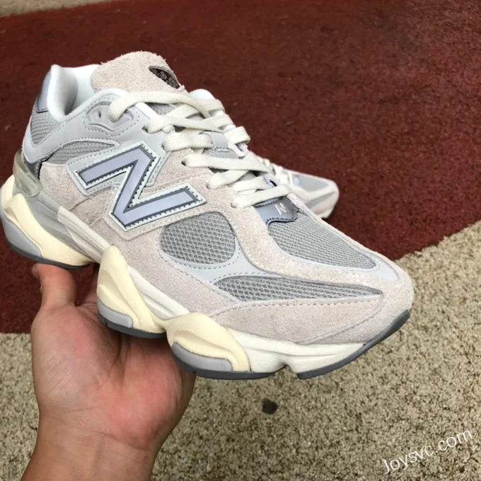 New Balance 9060 Grey White Pure Original Retro Running Shoes U9060LNY