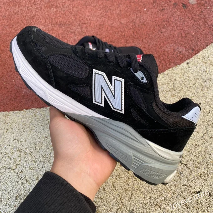 New Balance 990V3 Black White Retro Running Shoes M990BS3