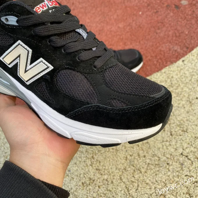 New Balance 990V3 Black White Retro Running Shoes M990BS3