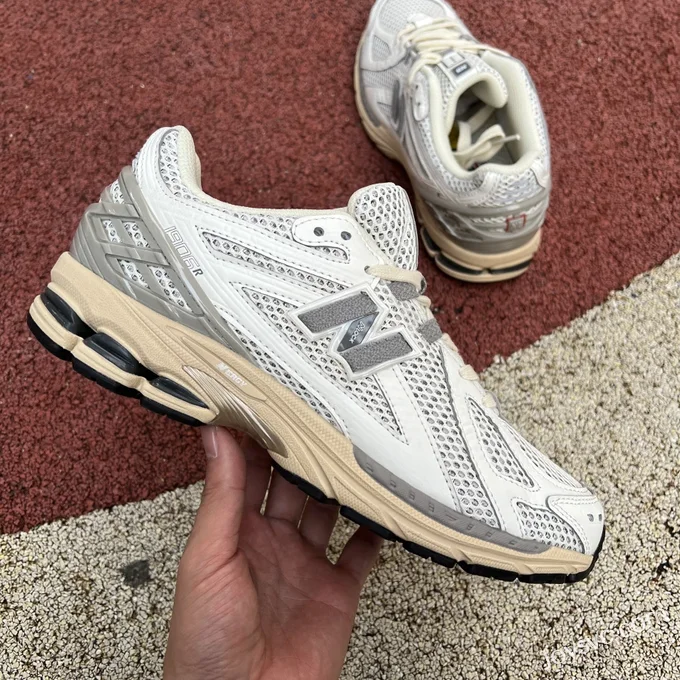 NB 1906R White Grey Distressed New Balance 1906R Retro Running Shoes M1906RP