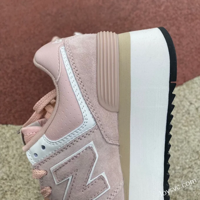 New Balance 574 Thick Sole Pink Retro Dad Shoes for Women WL57ZBC