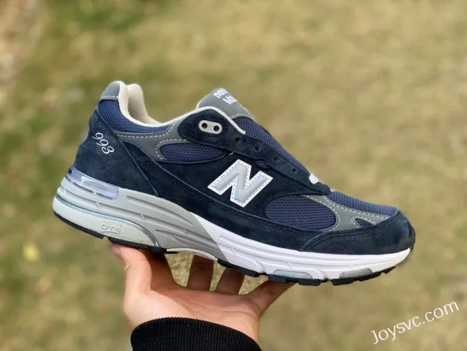 New Balance 993 Navy Blue Retro Running Shoes MR993NV