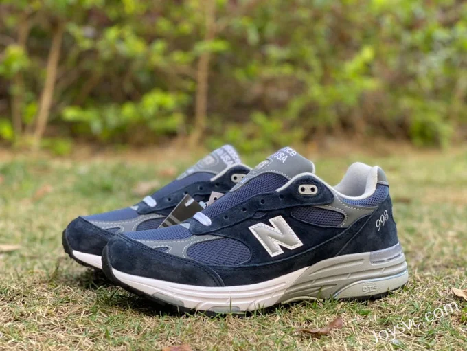 New Balance 993 Navy Blue Retro Running Shoes MR993NV