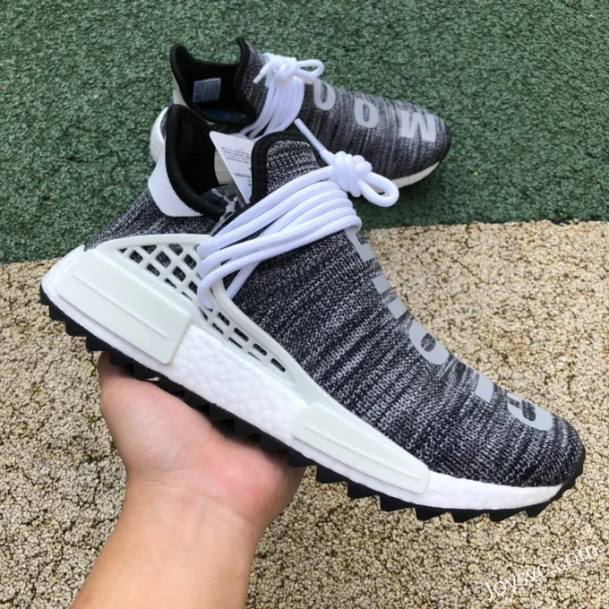 NMD Human Race Trail Black White Grey Running Shoes AC7359