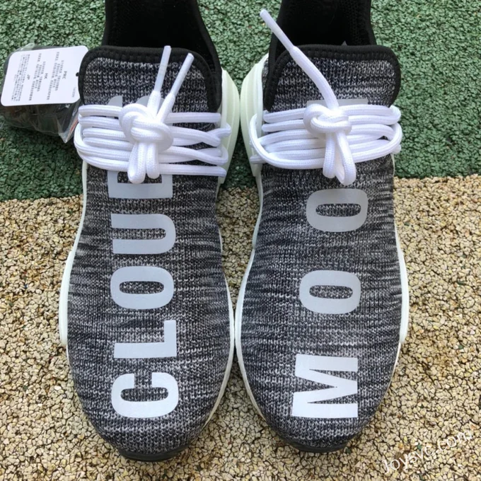 NMD Human Race Trail Black White Grey Running Shoes AC7359