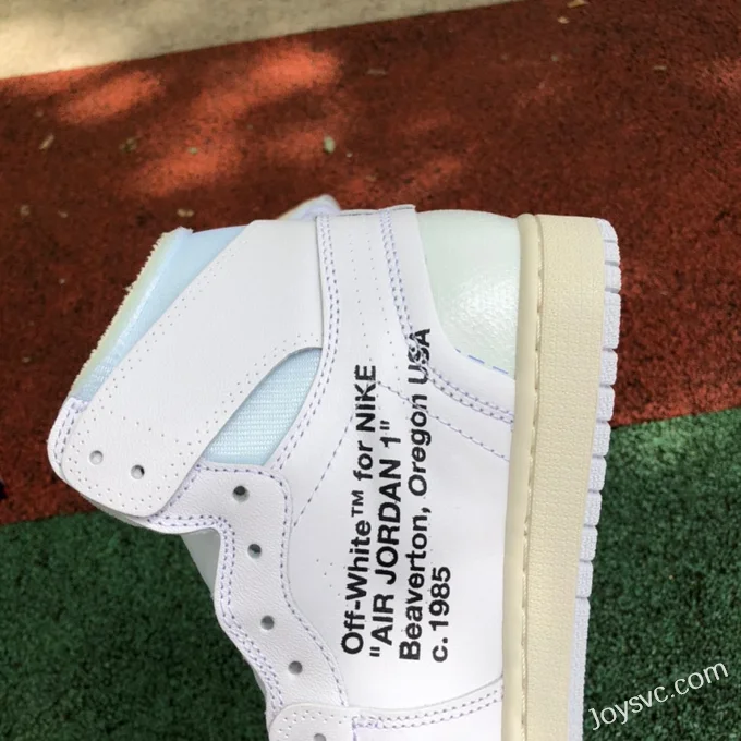 Air Jordan 1 OFF-WHITE AQ0818-100 Pure White Europe Exclusive