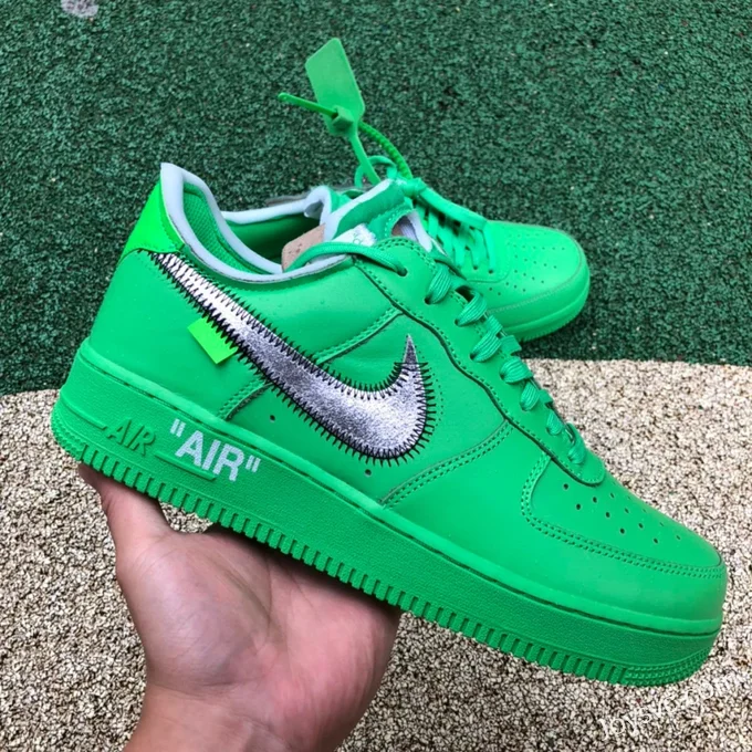 OFF-WHITE x Nike Air Force 1 Light Green Spark DX1419-300