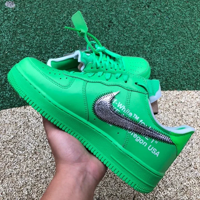 OFF-WHITE x Nike Air Force 1 Light Green Spark DX1419-300