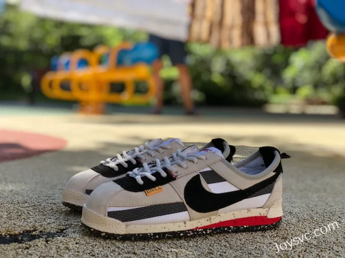 Union x Nike Cortez Beige Black Retro Sneakers DR1413-500