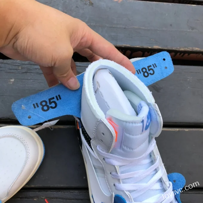 Off-White x Air Jordan 1 OW PSS 50818-168 White Blue High-Top