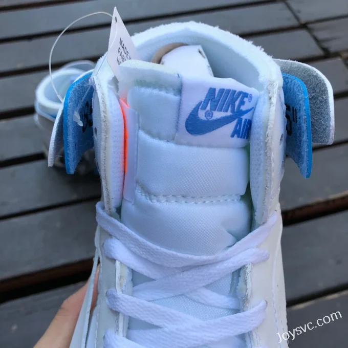 Off-White x Air Jordan 1 OW PSS 50818-168 White Blue High-Top