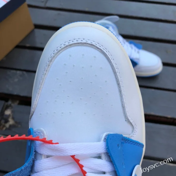 Off-White x Air Jordan 1 OW PSS 50818-168 White Blue High-Top