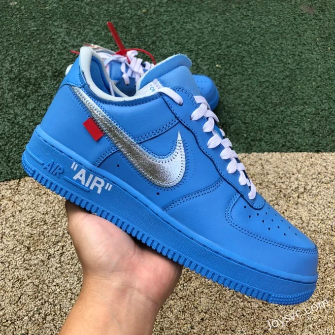 Nike Air Force 1 AF1 OW Collaboration Art Gallery Carolina Blue Pure Original Version CI1173-400