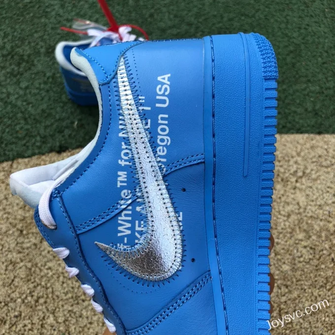 Nike Air Force 1 AF1 OW Collaboration Art Gallery Carolina Blue Pure Original Version CI1173-400