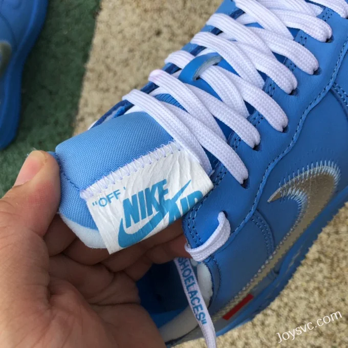 Nike Air Force 1 AF1 OW Collaboration Art Gallery Carolina Blue Pure Original Version CI1173-400