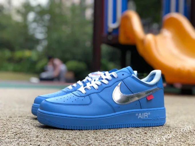 Nike Air Force 1 x OW Collaboration Art Gallery Carolina Blue CI1173-400