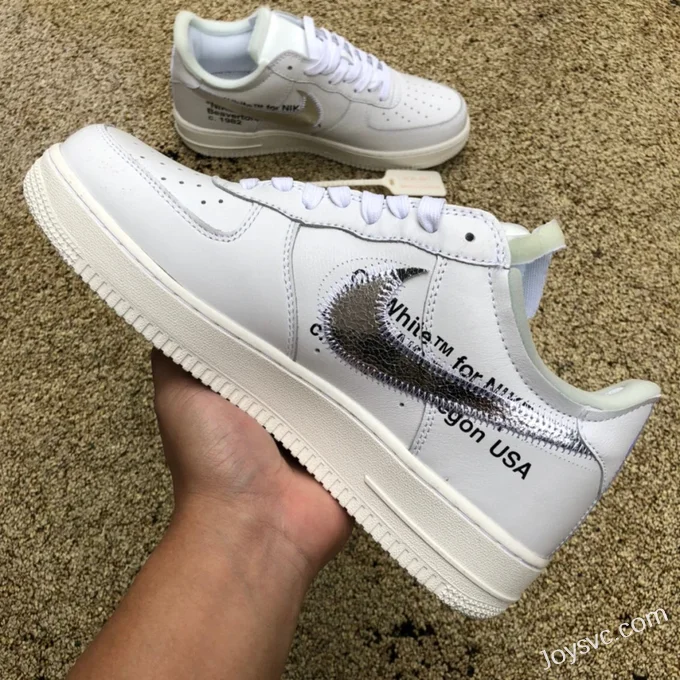 Nike Air Force 1 x OW Collaboration Pure White AO4297-100