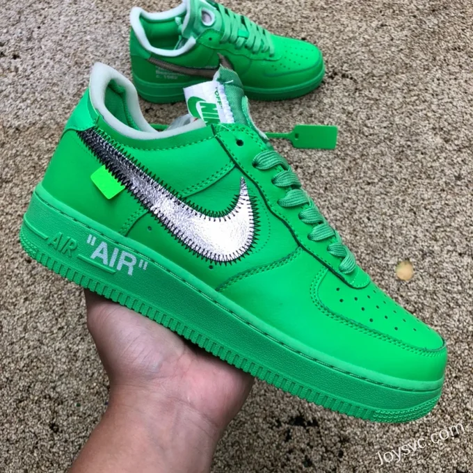 Nike Air Force 1 AF1 Green Art Gallery OW Collaboration Sneakers DX1419-300