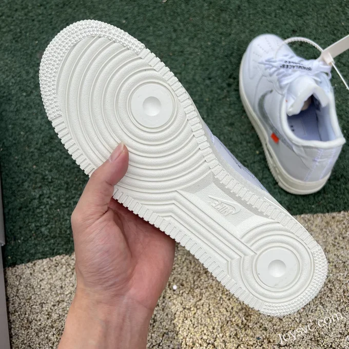 OFF-White x Nike Air Force 1 AF1 OW Collaboration Silver White Low AO4297-100