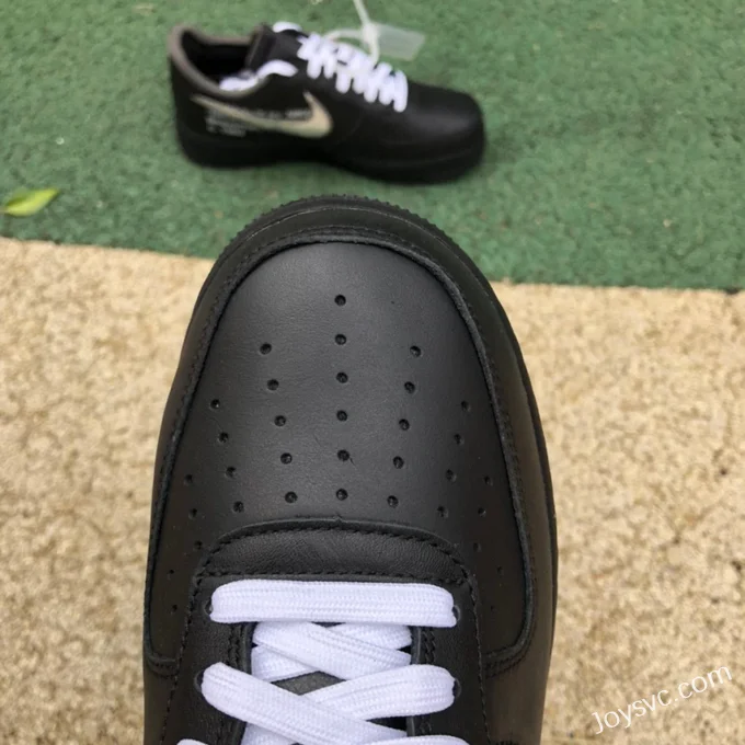 OFF-White x Nike Air Force 1 AF1 OW Collaboration Black Silver Low AV5210-100