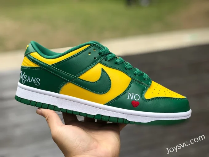 Nike Dunk Low Brazil Green Yellow Heart DO7412-983