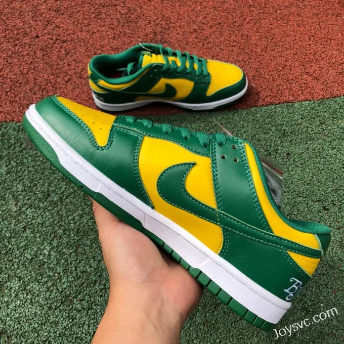 Nike Dunk Low Brazil Green Yellow Heart DO7412-983