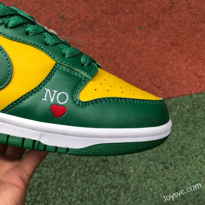 Nike Dunk Low Brazil Green Yellow Heart DO7412-983